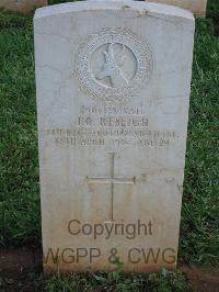 Dar Es Salaam War Cemetery - Reseigh, J O